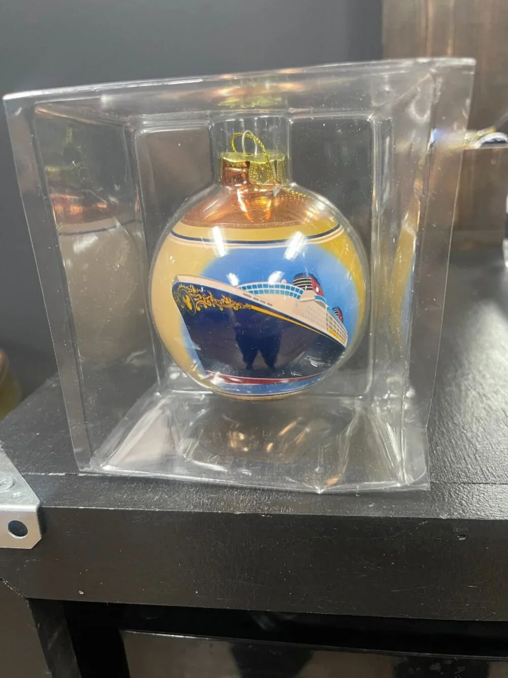 Disney Cruise Line 2012 Captain Mickey Glass Ornament